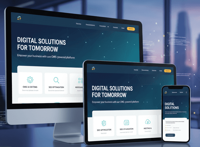 Unternehmenswebsite mit CMS